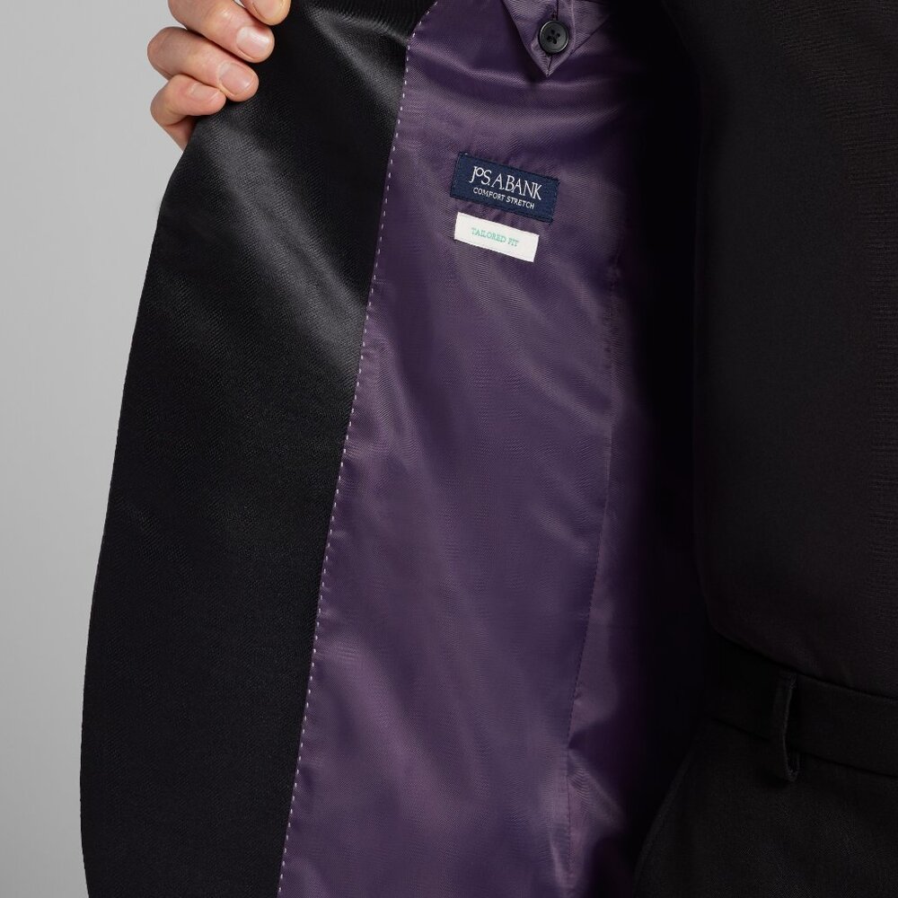 NEW Jos. A. Bank Purple Textured Dinner Tuxedo Jacket 46R - Picture 4 of 5